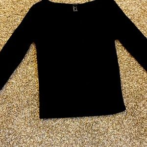 Black Long Sleeved Top